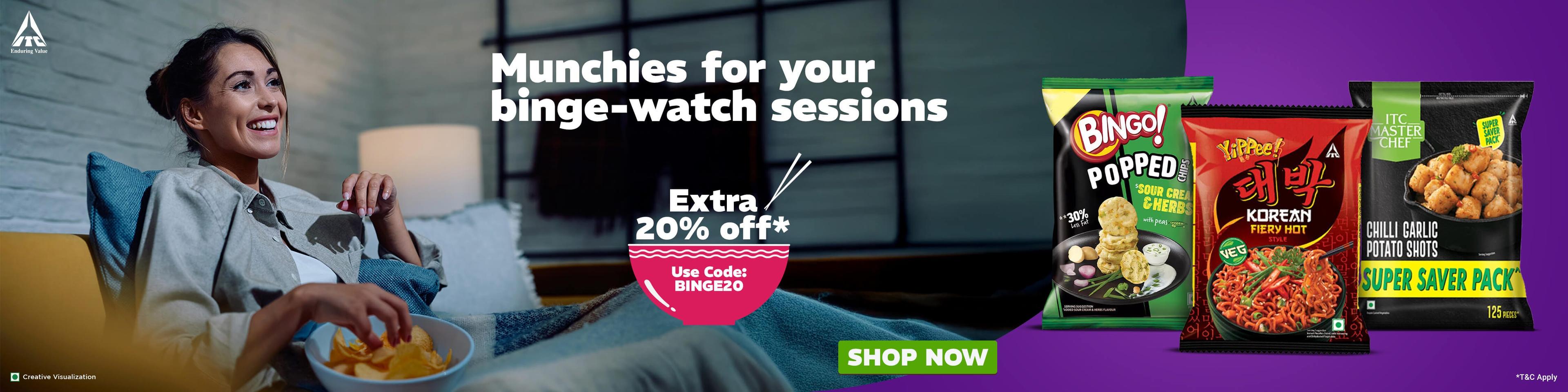 BINGE20 Banner Binge 21 March