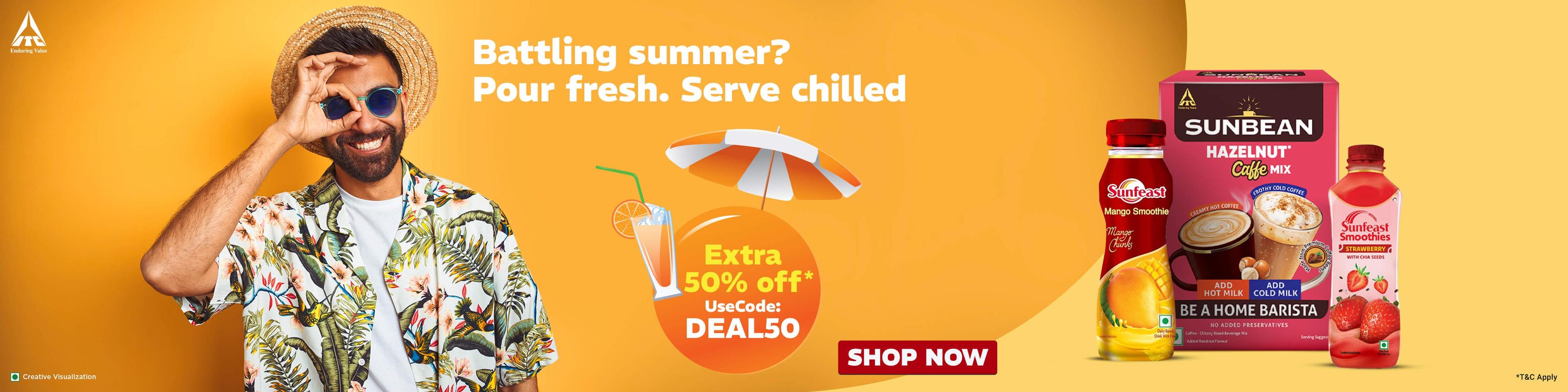 DEAL50 Summer Beverages Banner 22 May