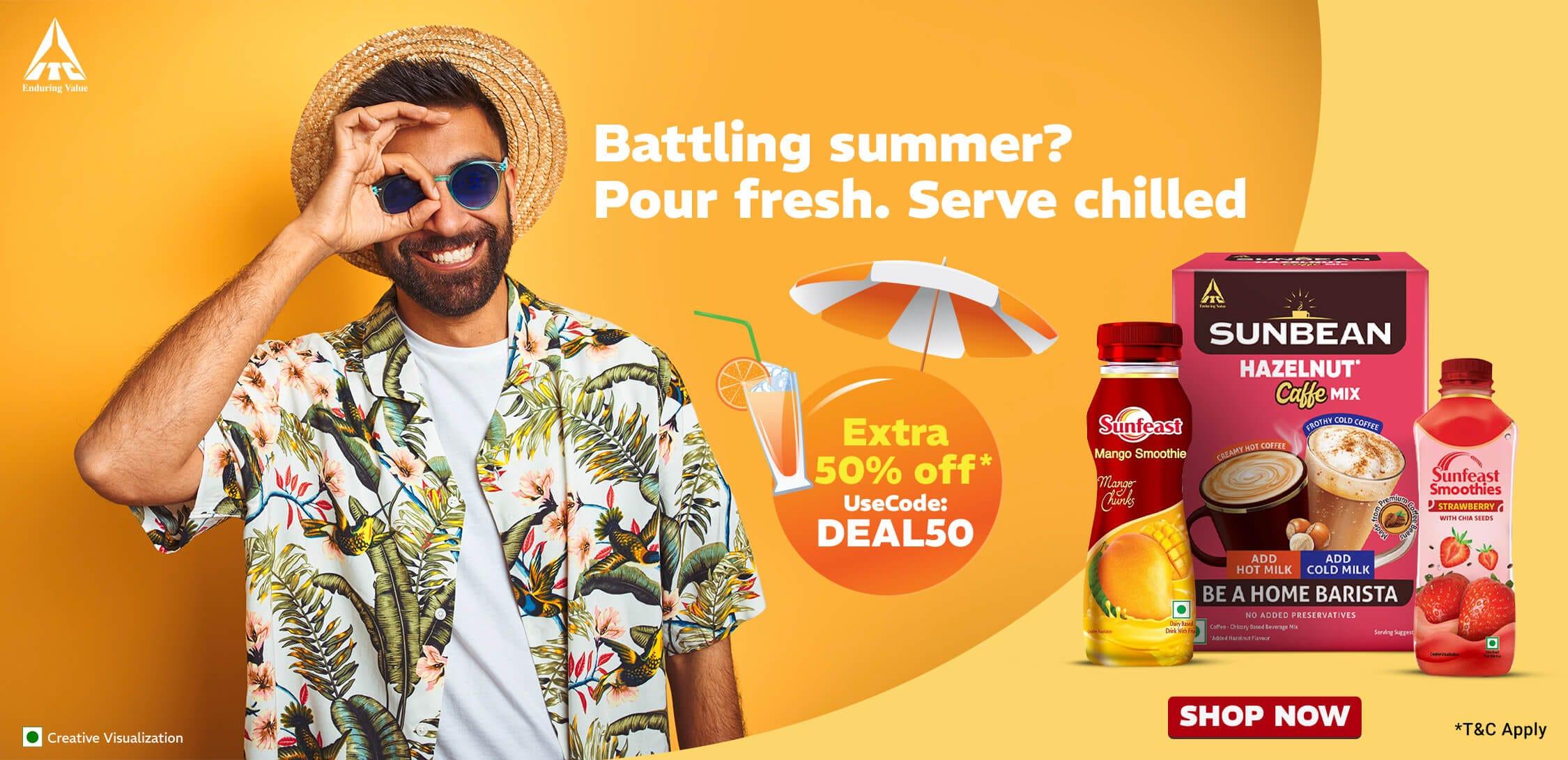 DEAL50 Summer Beverages Banner 22 May