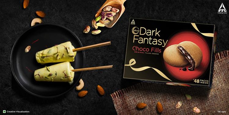 Delicious Kulfi made with Sunfeast Dark Fantasy