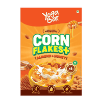 Yogabar Cornflakes Almond & Honey Healthy Crunchy Breakfast cereals with Probiotics