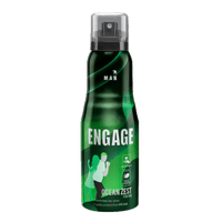 Engage Ocean Zest Deodorant for Men, Citrus and Aquatic, Skin Friendly, 150ml