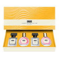 Engage Luxury Perfume Unisex Gift Pack for Men + Women, Travel Sized, Assorted Pack, Ideal Wedding Gift, Anniversary Gift, 100ml (25ml X 4)