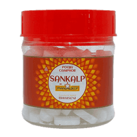 Mangaldeep Sankalp Pooja Camphor - Infused With Bhimseni, 50g Jar