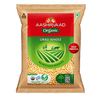 Aashirvaad Organic Urad Whole Dal, 500g