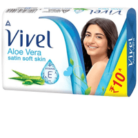 Vivel Aloe Vera Soap,Satin Soft Skin with Vitamin E,  45g