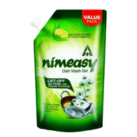 Nimeasy Dishwash Liquid Gel with Enzyme Technology, Neem Extracts and Citrus Fragrance, Lift Off action, 900 ml