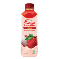 Sunfeast Litchi Smoothie with Fruit Chunks, 300ml