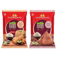 Aashirvaad Nature’s Superfoods Combo Pack- Multi Millet Mix, 1kg and Ragi Flour Pouch, 1kg