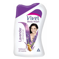 Vivel Body Wash, Lavender & Almond Oil  Shower Creme, Fragrant & Moisturising, For soft and smooth skin, High Foaming Formula, 100ml , For women and men