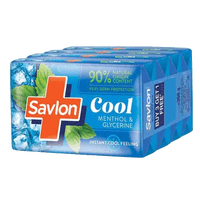 Savlon Cool Soap Menthol & Glycerin 75g (Buy 3, Get 1 Free)