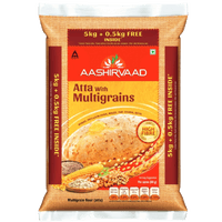 Aashirvaad Atta with Multigrains 5kg + 0.5KG Free Inside