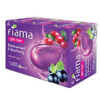 Fiama Gel Bar Blackcurrant and Bearberry for radiant glowing skin, with skin conditioners, 125 g soap (Pack of 3)