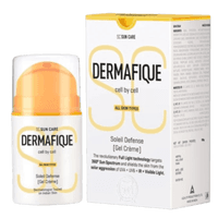 Dermafique Soleil Defense Gel Cream SPF 30 Sunscreen, for All Skin Types, Prevents tanning and pigmentation, Targets UVA, UVB, Infra-red and Visibile Light, , Lightweight & Non-sticky, Dermatologist Tested, paraben free, For Face and Body (50 g)
