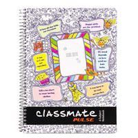 Classmate Pulse Selfie 6 Subject  Notebook , 29.7 cm x 21.0 cm, 300 pages, Single Line