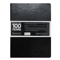 Paperkraft Signature Black Soft PU cover,  21.0 cm x 14.5 cm,  160 pages,  Unruled