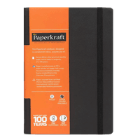 Paperkraft Signature,  21.0 cm x 13.3 cm,  240 pages,  Single Line,  Grey Cover Hard Bound (Pack of 1)