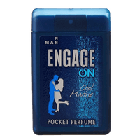 Engage On Cool Marine Pocket Perfume For Men, 18 ml, Citrus & Fresh, Skin Friendly