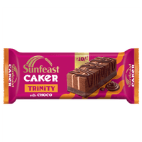 Sunfeast Caker Trinity Cake, Triple Chocolate, 23g